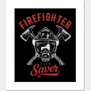 Firefighter Posters and Art